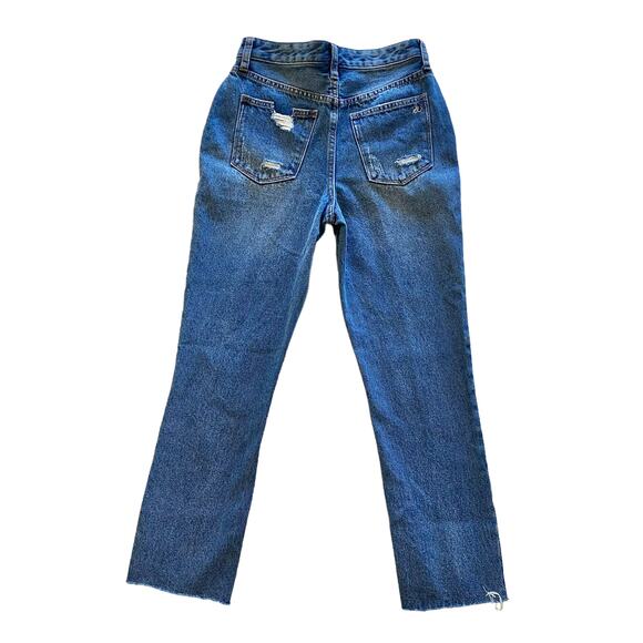 Sam Edelman The Stiletto Straight Jeans High Rise Straight Crop Raw Hem 2/26 - Picture 3 of 12